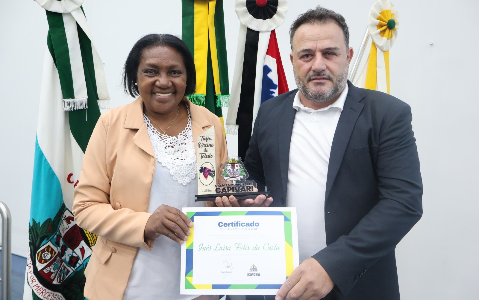 Vereadora Inês Luísa Félix é homenageada com o Troféu Orcine de Toledo