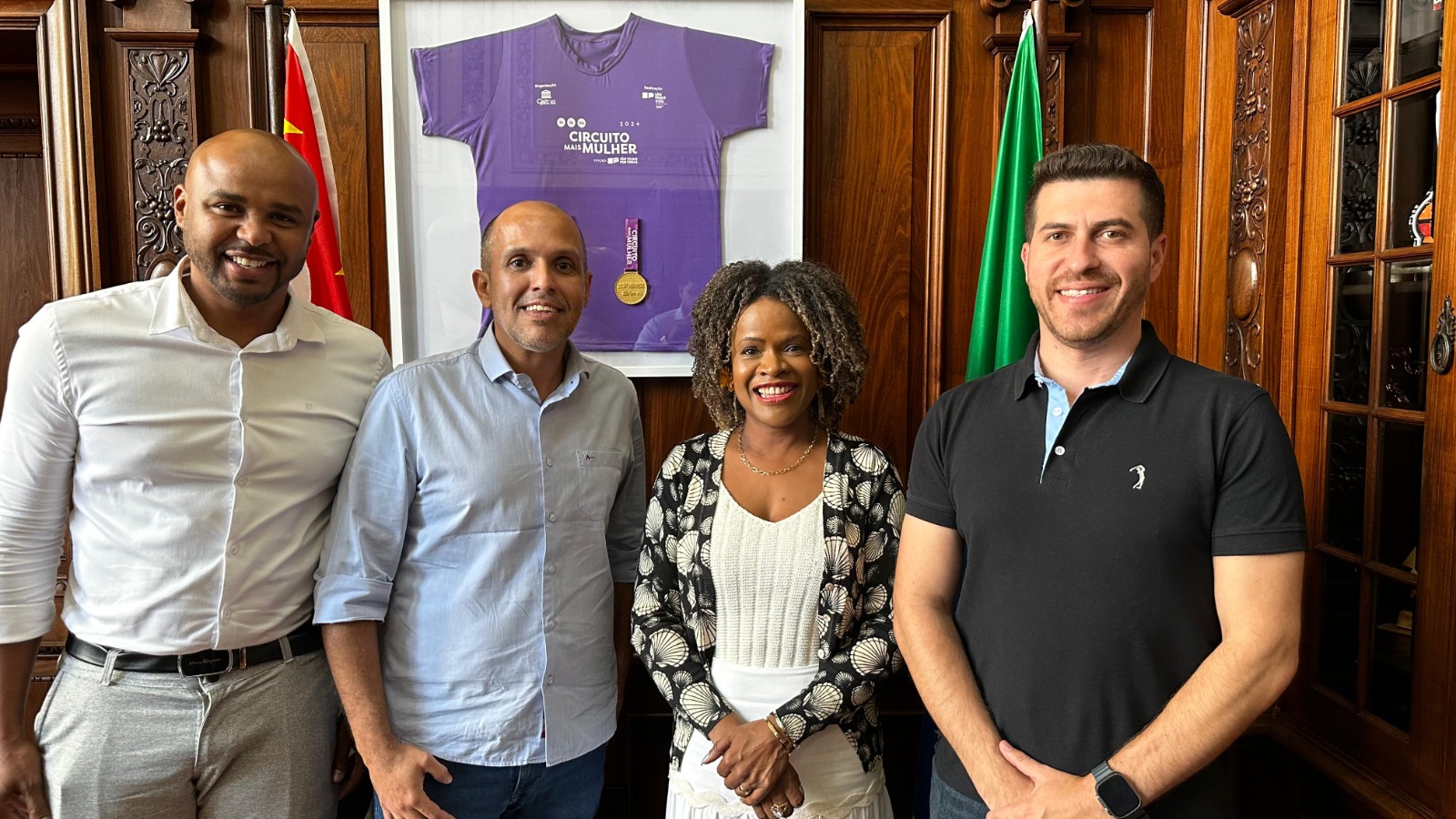 Presidente da Câmara intermedeia encontro com secretária estadual de Esportes em São Paulo