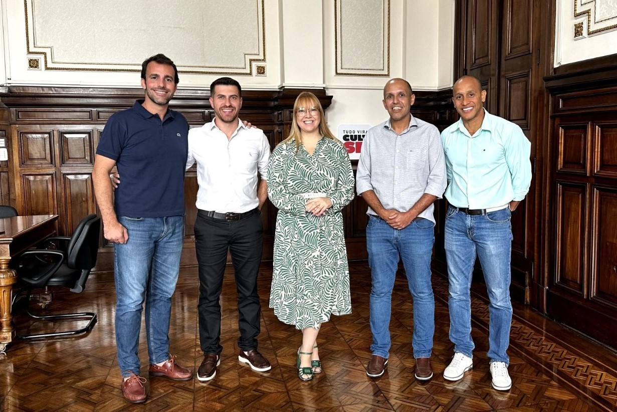 Presidente da Câmara, Rafael Massouh, e prefeito Vitão visitam a Secretaria Estadual de Cultura