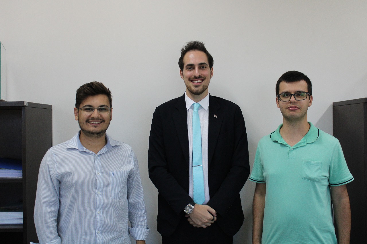 Vereadores Ruan Henrique e Vinicius Scarso recebem Luiz Eduardo D’Urso, da Secretaria de Agricultura
