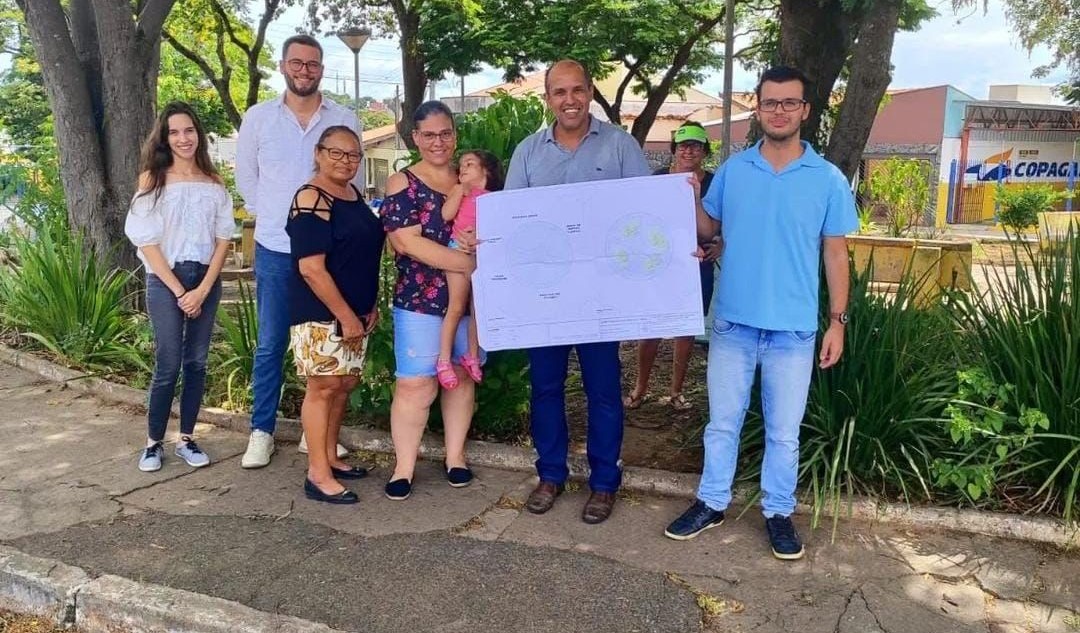 Vereador Ruan Henrique garante revitalização da rotatória no bairro Santo Antônio