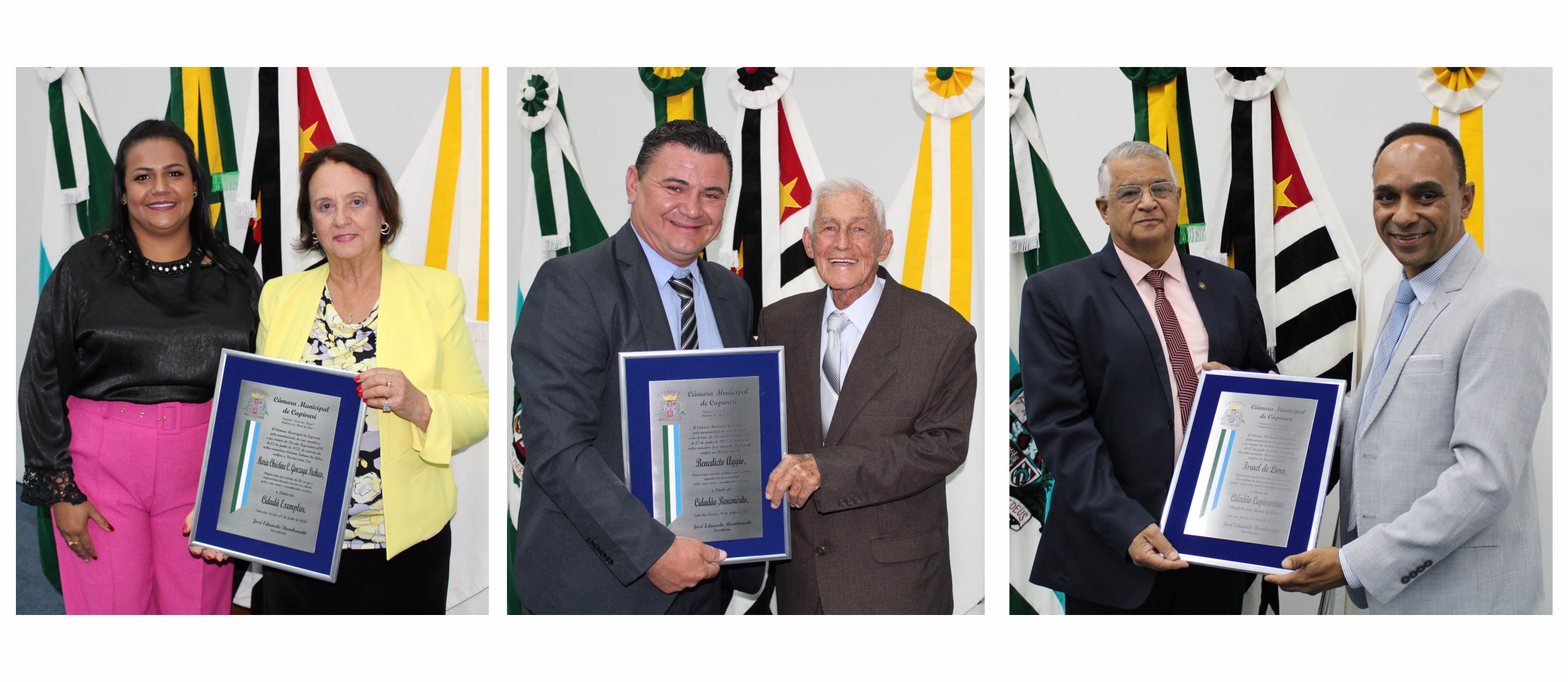 Em comemoração ao aniversário de Capivari, Câmara de Vereadores realiza entrega dos Títulos de Cidadã Exemplar, Cidadão Benemérito e Cidadão Capivariano