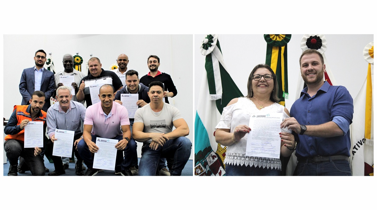 Autoridades e voluntários que atuaram nas enchentes e moradora que auxilia famílias do bairro Santa Rita de Cássia são homenageados na Câmara Municipal de Capivari