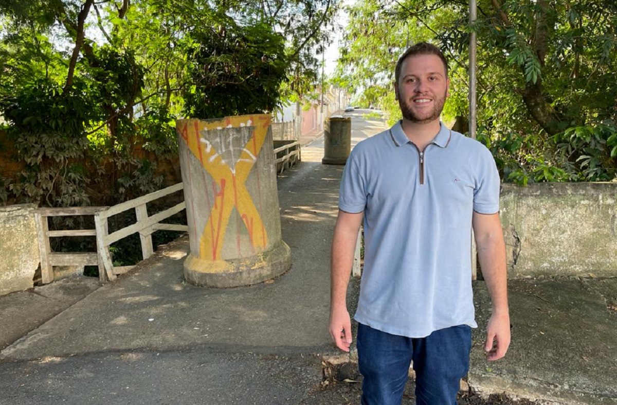 A pedido do vereador Thiago Braggion, Prefeitura reformará ponte que liga os bairros Estação e Nova Aparecida