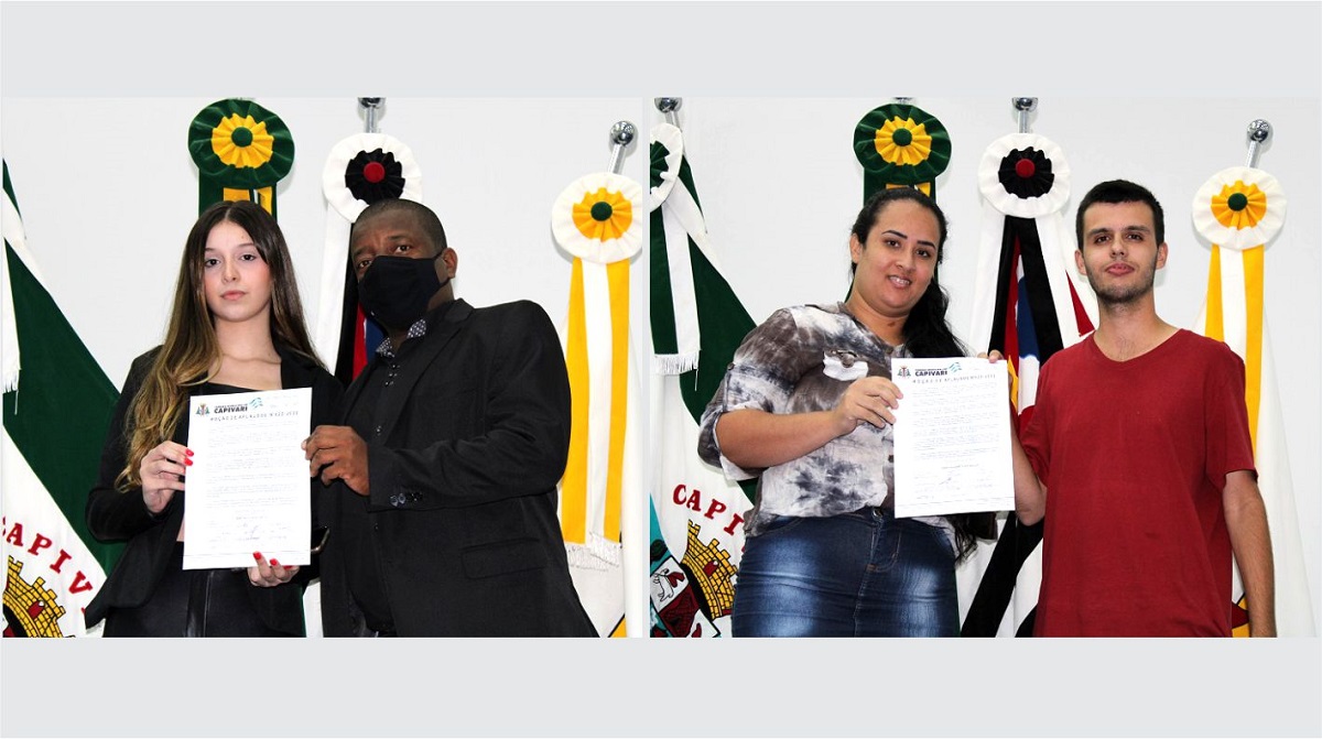 Isadora Chiarion e Valéria Henrique recebem Moções de Aplausos na Câmara Municipal de Capivari